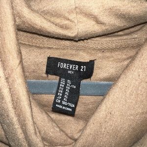 Turtle neck beige sweatshirt